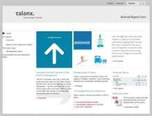 Tablet Screenshot of annualreport2011.talanx.com